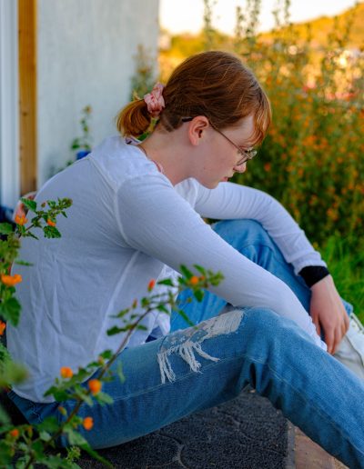 Contemplating, from the series Out: Exploring the Emotional Landscape of Teenage Sexuality by Leslie Sherlin